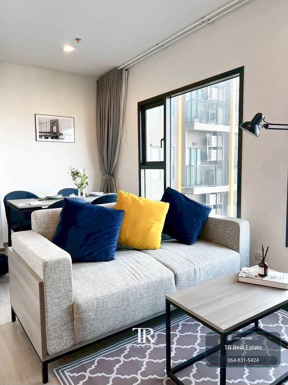 🏡 Condo for Rent – The Base Phetchaburi – Thonglor (เดอะ เบส เพชรบุรี – ทองหล่อ) | 1 Bed | 40.44 sqm | Floor 8 | Pool View | 🚐 Free Shuttle Bus | 💰23,500 THB/month | LINE: @500vvzzy | Ref: TR0145 – รูปที่ 2