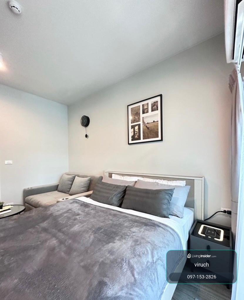 For rent Ideo Ramkhamhaeng - Lam Sali Station, beautiful, cheap, fully furnished, near MRT Lam Sali Intersection, if interested contact Line @841qqlnr – รูปที่ 4