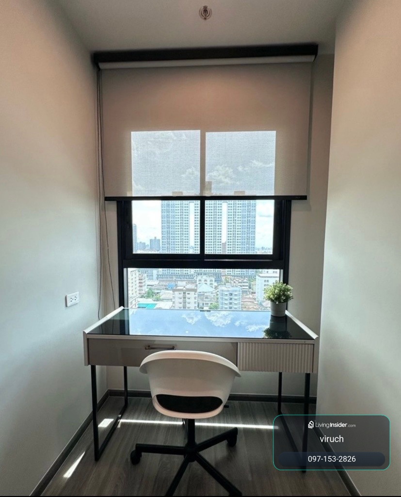 For rent Ideo Ramkhamhaeng - Lam Sali Station, beautiful, cheap, fully furnished, near MRT Lam Sali Intersection, if interested contact Line @841qqlnr – รูปที่ 3