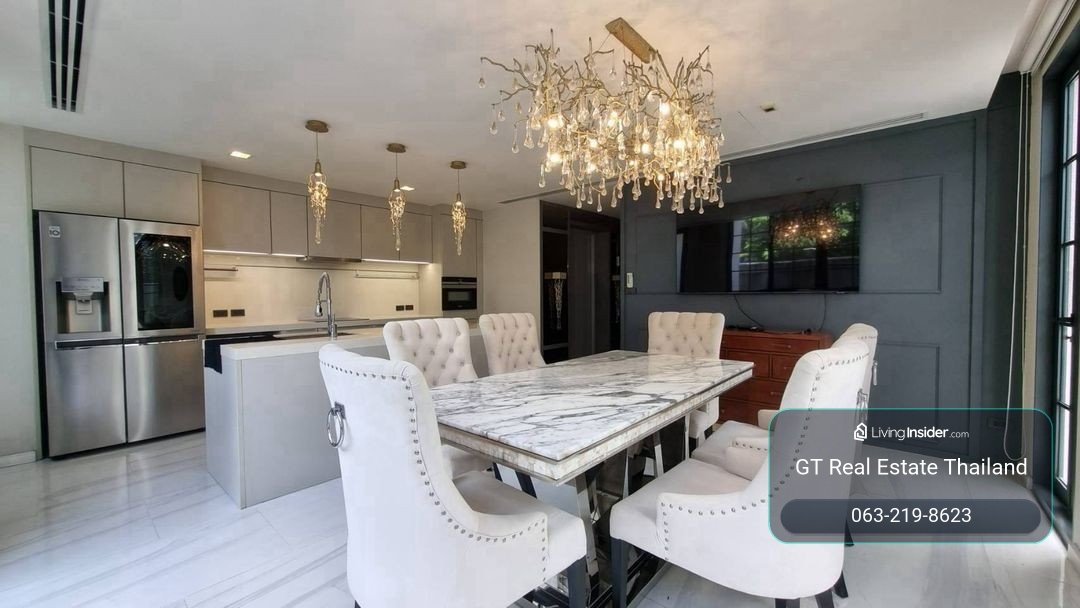 Luxurious townhome for rent at Quarter 31, convenient travel, close to the BTS, beautifully decorated, fully furnished, ready for rent. – รูปที่ 3