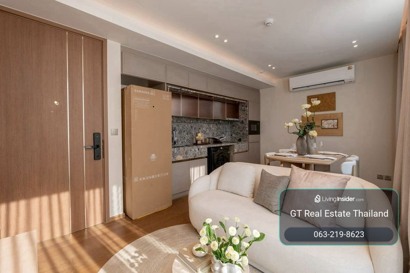 Condo Via 34, convenient travel, close to BTS, has a shuttle, beautifully decorated room, fully furnished. Ready for rent!! – รูปที่ 3
