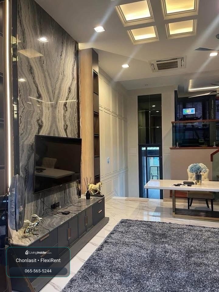 🏡✨ FOR RENT | THE EIGHT จตุจักร–รัชดา 🔥 ทาวน์โฮมหรู 3.5 ชั้น | บ้านใหม่ | 130,000 บาท/เดือน 🔥 – รูปที่ 4