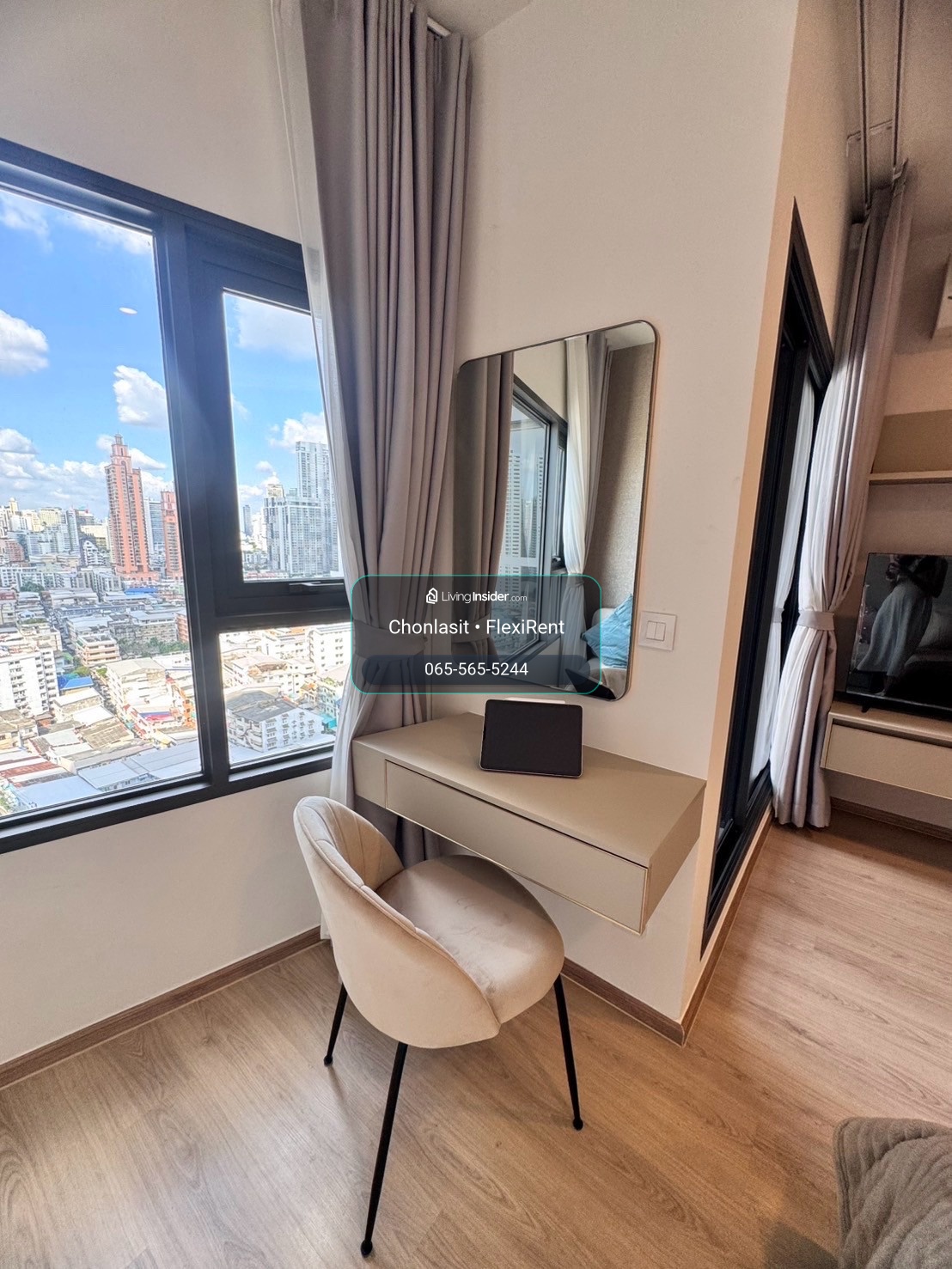 ✨ New room, never occupied | 21st floor | 23,000 baht/month ✨ 🏙️ Life Rama 4 – Asoke | Studio 27 sq m. | Ready to move in – รูปที่ 4