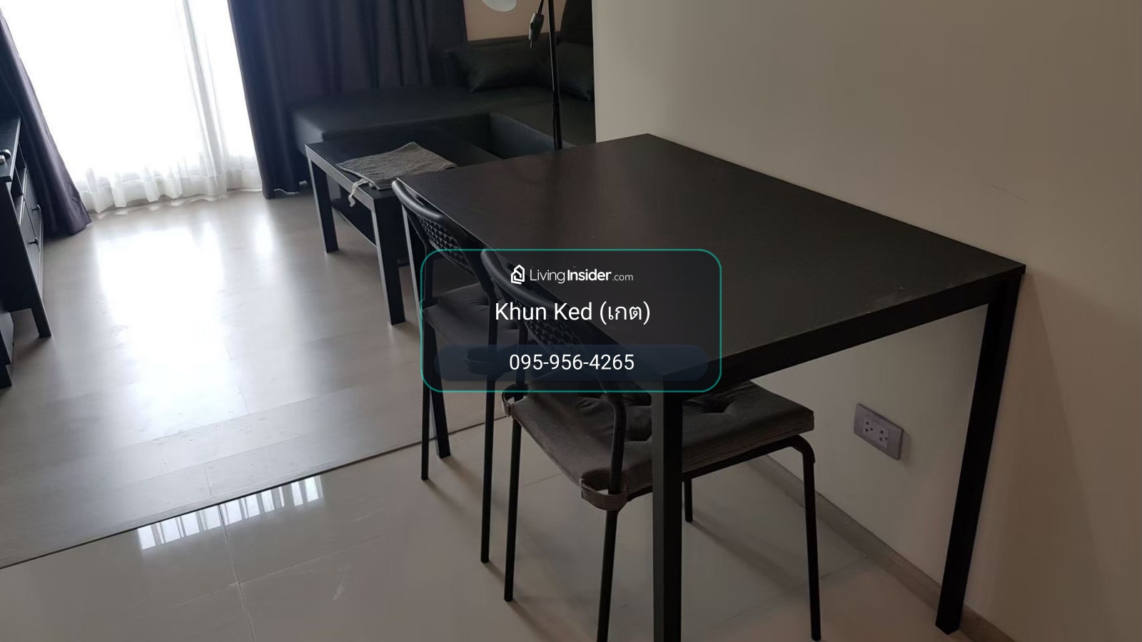 (FOR RENT) RHYTHM Sukhumvit 36-38  ห้องตกแต่งอย่างดี 1 นอน 34 ตร.ม. ชั้นสูงเฟอร์นิเจอร์ เครื่องใช้ไฟฟ้าครบ ㅡ  ใกล้ 🚆BTS ทองหล่อ – รูปที่ 4
