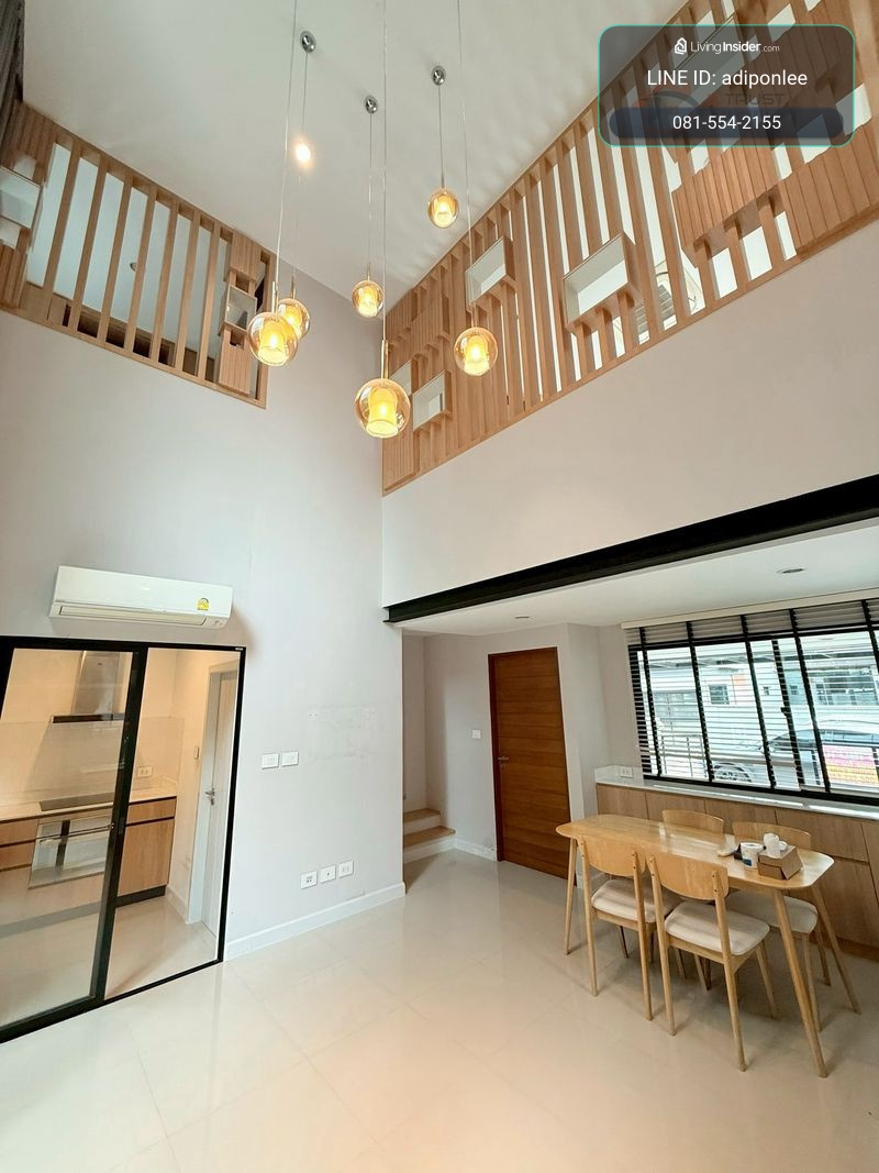 Luxury townhome for sale, Nirvana Define Srinakarin-Rama9, corner house, has space on the side. – รูปที่ 3