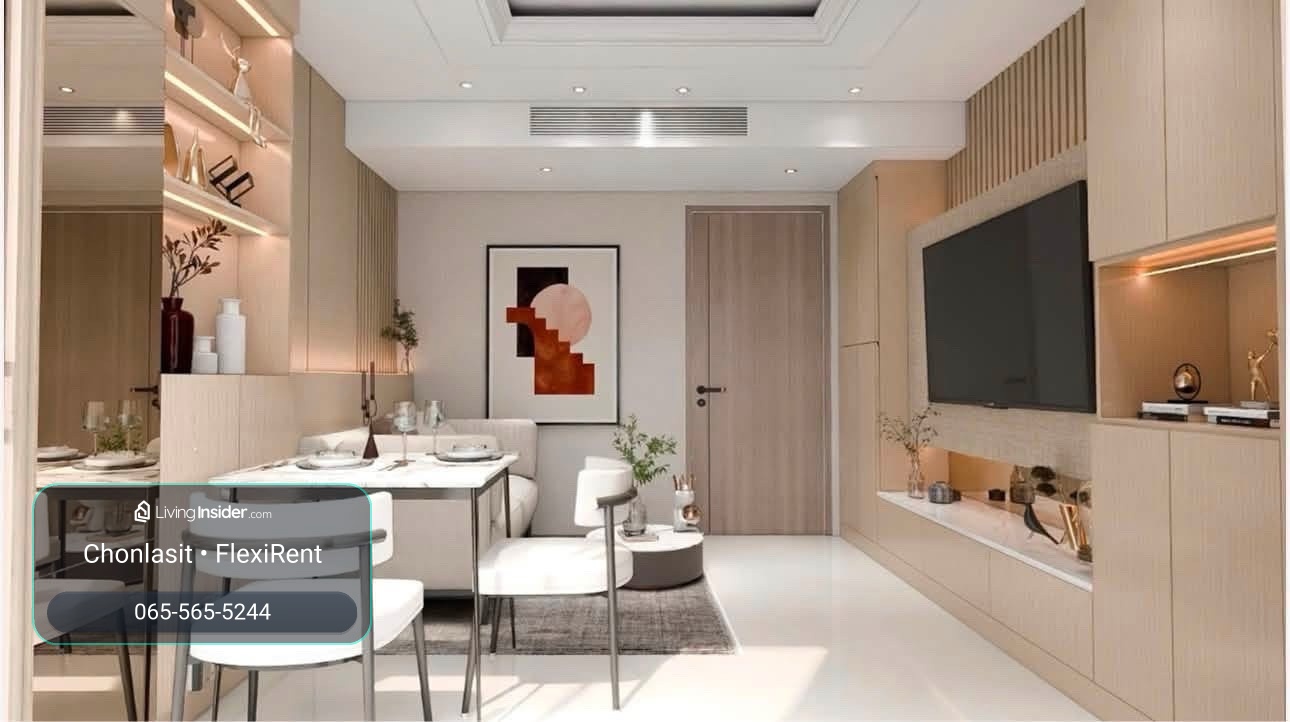 🔥 New room, beautiful built-in | Supalai Oriental Sukhumvit 39 ✨ 🏙️ 1 Bedroom | 40 sq m. | 9th floor | View of Asoke and Saen Saep Canal – รูปที่ 2