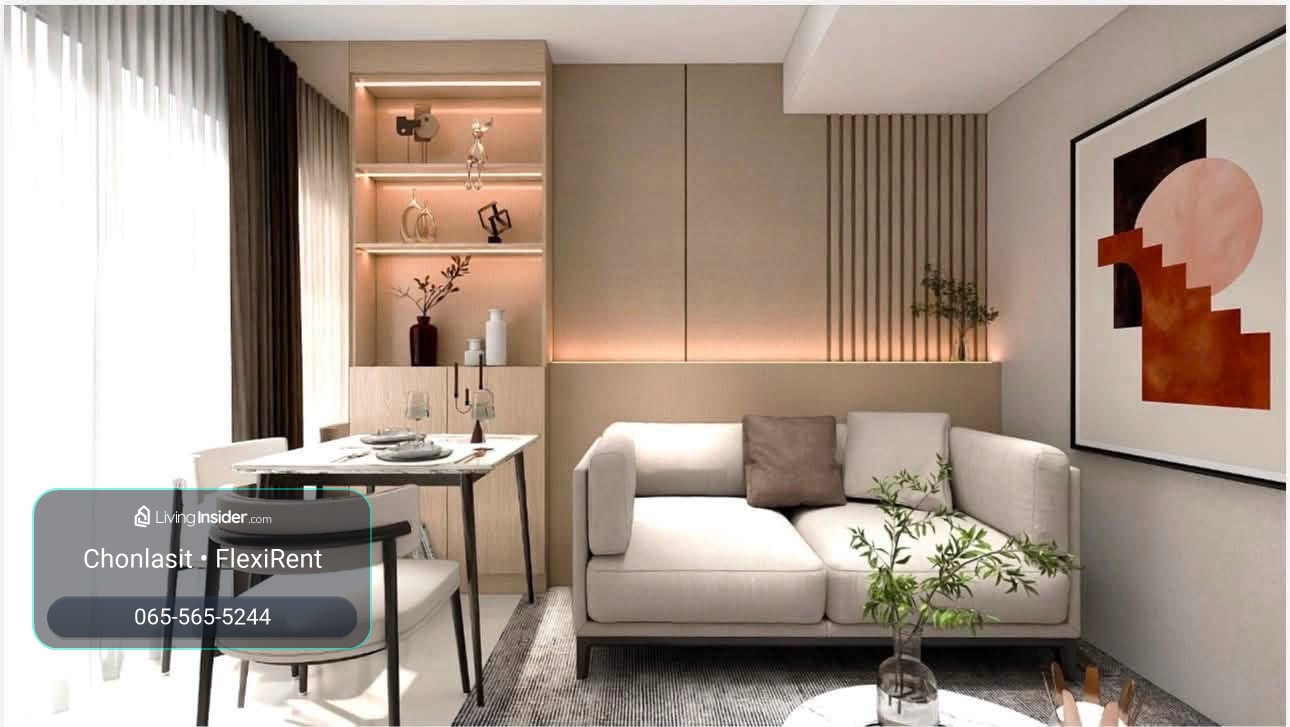 🔥 New room, beautiful built-in | Supalai Oriental Sukhumvit 39 ✨ 🏙️ 1 Bedroom | 40 sq m. | 9th floor | View of Asoke and Saen Saep Canal – รูปที่ 3