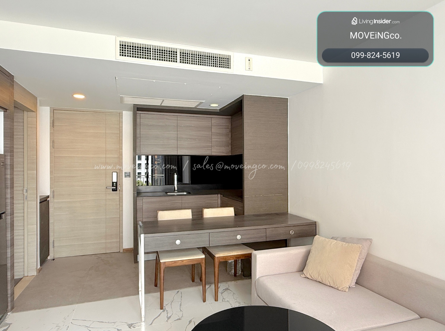 คอนโด 1 ห้องนอน ใจกลางหลังสวน ใกล้รถไฟฟ้า – รูปที่ 3