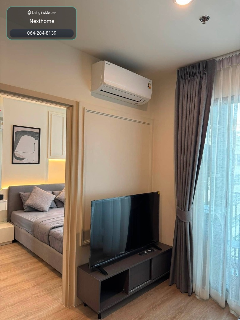 🔥ให้เช่า🔥 Nue District R9 ห้องมุม ชั้น 14 ไม่ติดห้องอื่น วิวโล่ง ใกล้ MRT พระราม 9 – รูปที่ 4
