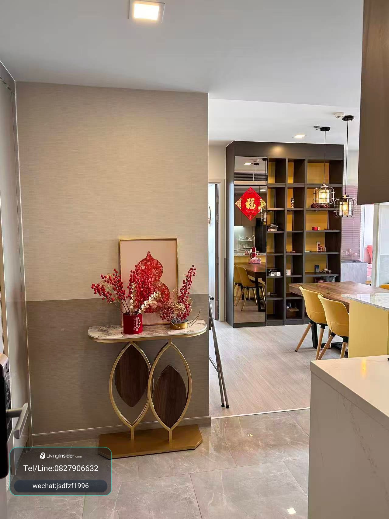 วันไนน์ไฟว์ อโศก - พระราม 9 | ชั้นสูงพิเศษ 41st 2BR 2BA (วิวเมืองไร้สิ่งกีดขวาง ทาวเวอร์ A ยูนิต 03) 60,000 บาท / เดือน – รูปที่ 2