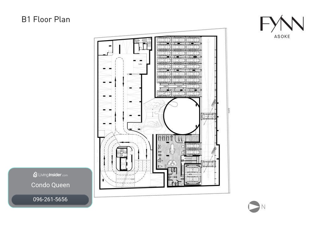 Fynn Asoke for rent. Spacious 50 sq m apartment, 2 bedrooms, 2 bathrooms, fully furnished, ready to move in. @ 43,000 baht. Call 096-2615656. Location: Asoke, Sukhumvit Road. – รูปที่ 2