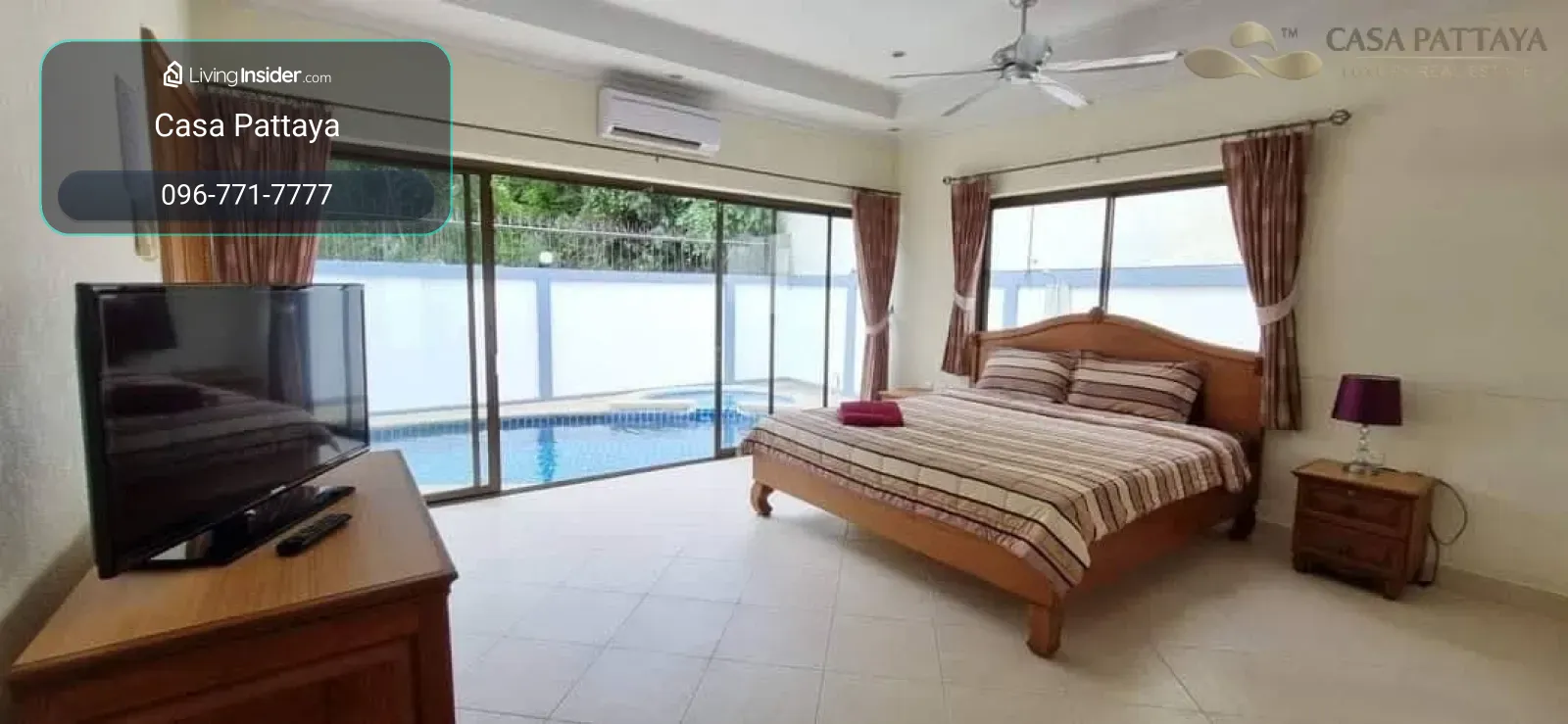 ให้เช่าพูลวิลล่า 5 ห้องนอน ใกล้หาดจอมเทียน (เลี้ยงสัตว์ได้) – รูปที่ 3
