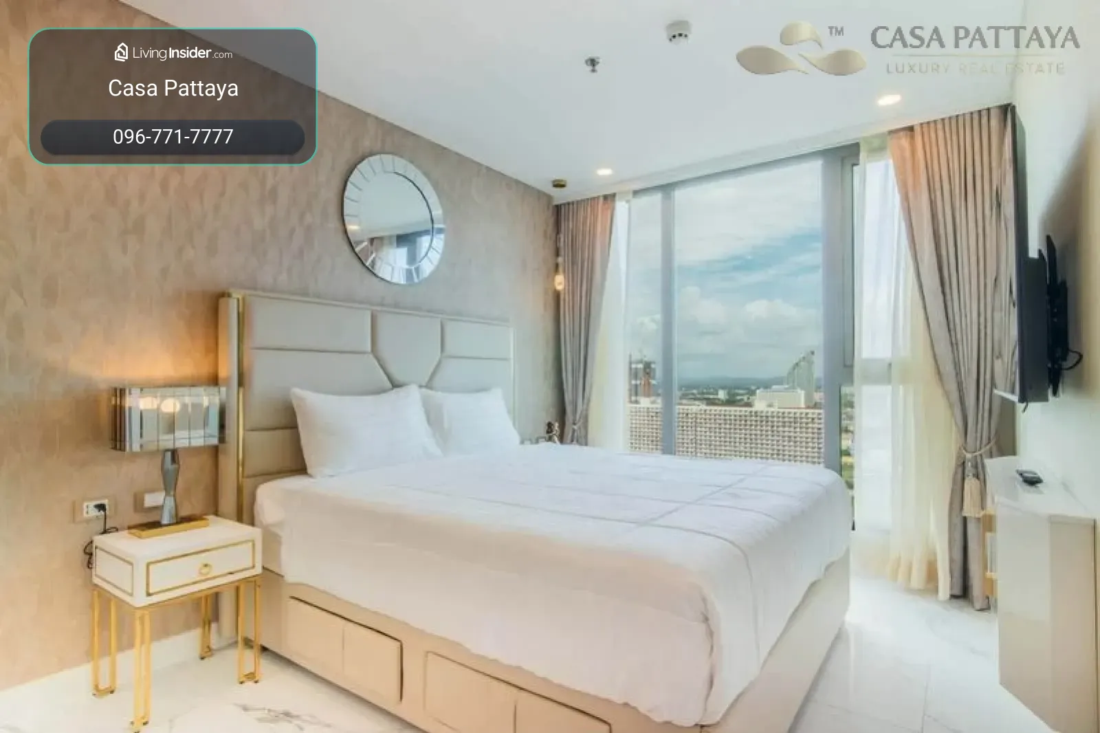 ให้เช่าคอนโดหรู Copacabana Beach Jomtien วิวทะเลพร้อมอ่างจากุชชี่ – รูปที่ 2