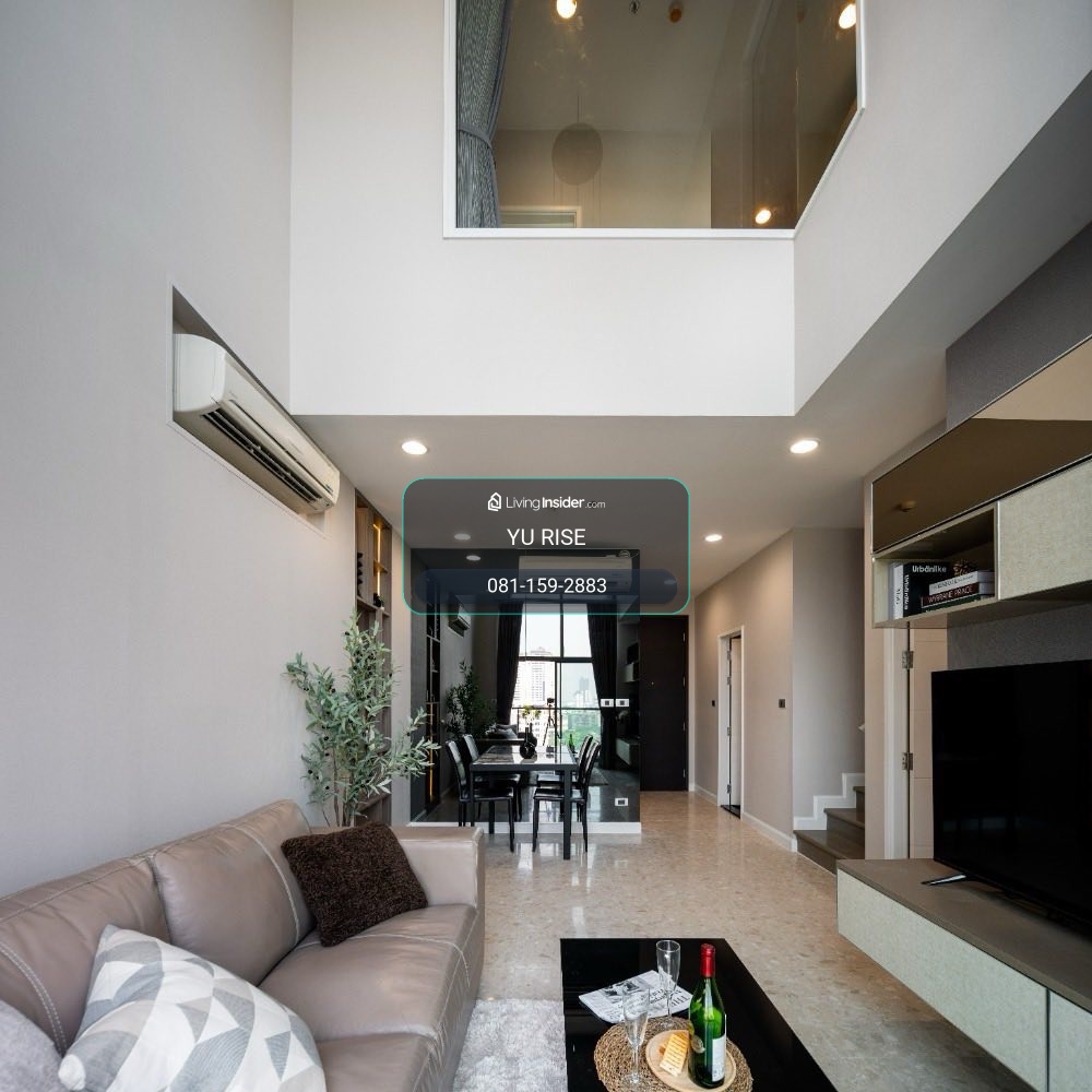 The Crest sukhumvit 34 ปล่อยเช่า ห้องเพดานสูง ห้องDuplex พื้นที่กว้าง 2 ห้องนอน 2 ห้องน้ำ พร้อมเข้าอยู่ – รูปที่ 3