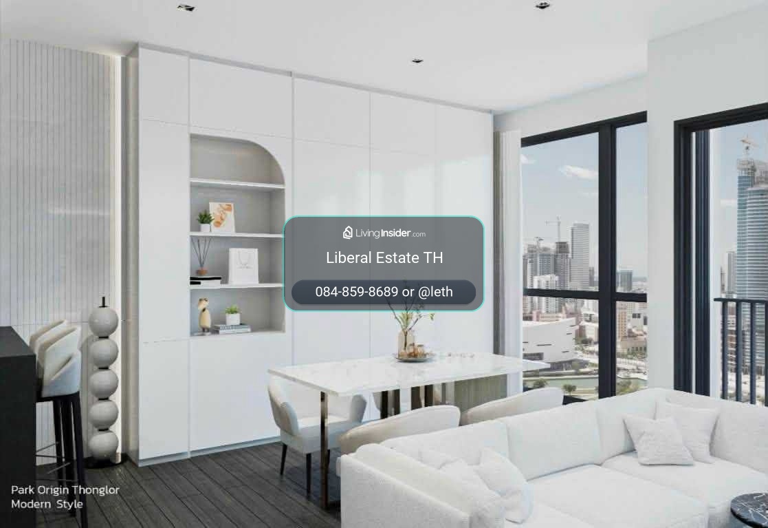 LTH16057 - Luxury Condo for Rent Thonglor | Park Origin Thonglor | 66.66 sq.m. | 2 Bed 2 Bath | BTS Thonglor | 72K | คอนโดหรูให้เช่า ทองหล่อ – รูปที่ 3