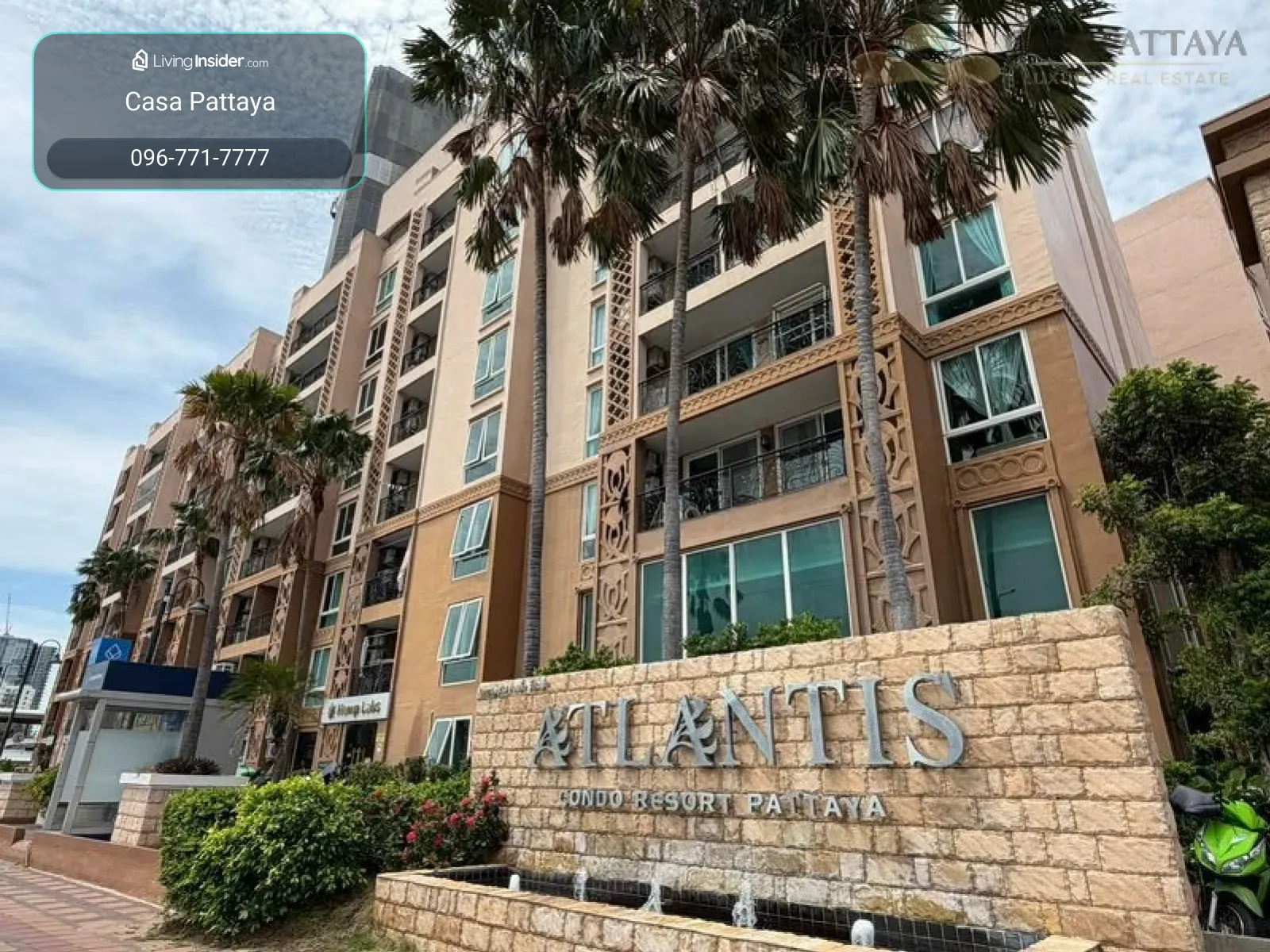 ขายคอนโดรีสอร์ทสวย ชั้นสูง (Atlantis Condo Resort Jomtien) – รูปที่ 2