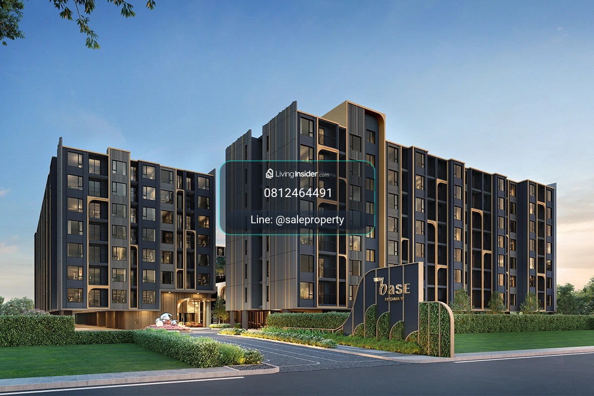 THE BASE Ratchada 19 1bed plus ห้องใหญ่ คอนโดเลี้ยงสัตว์ได้  – รูปที่ 2