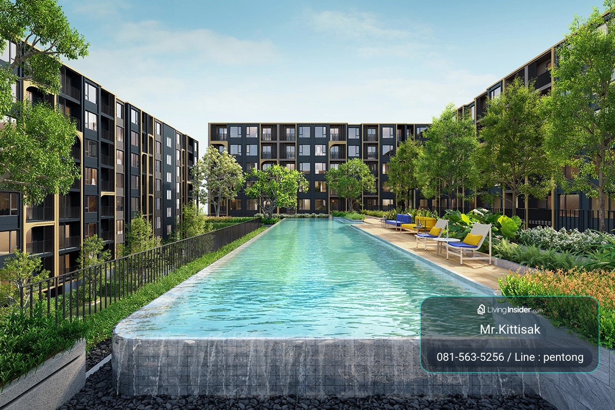 เดอะ เบส รัชดา19 1bed plus ห้องไซด์ใหญ่เฟอร์นิเจอร์+เครื่องใช้ฟ้า โปรโมชันโครงการ  – รูปที่ 4