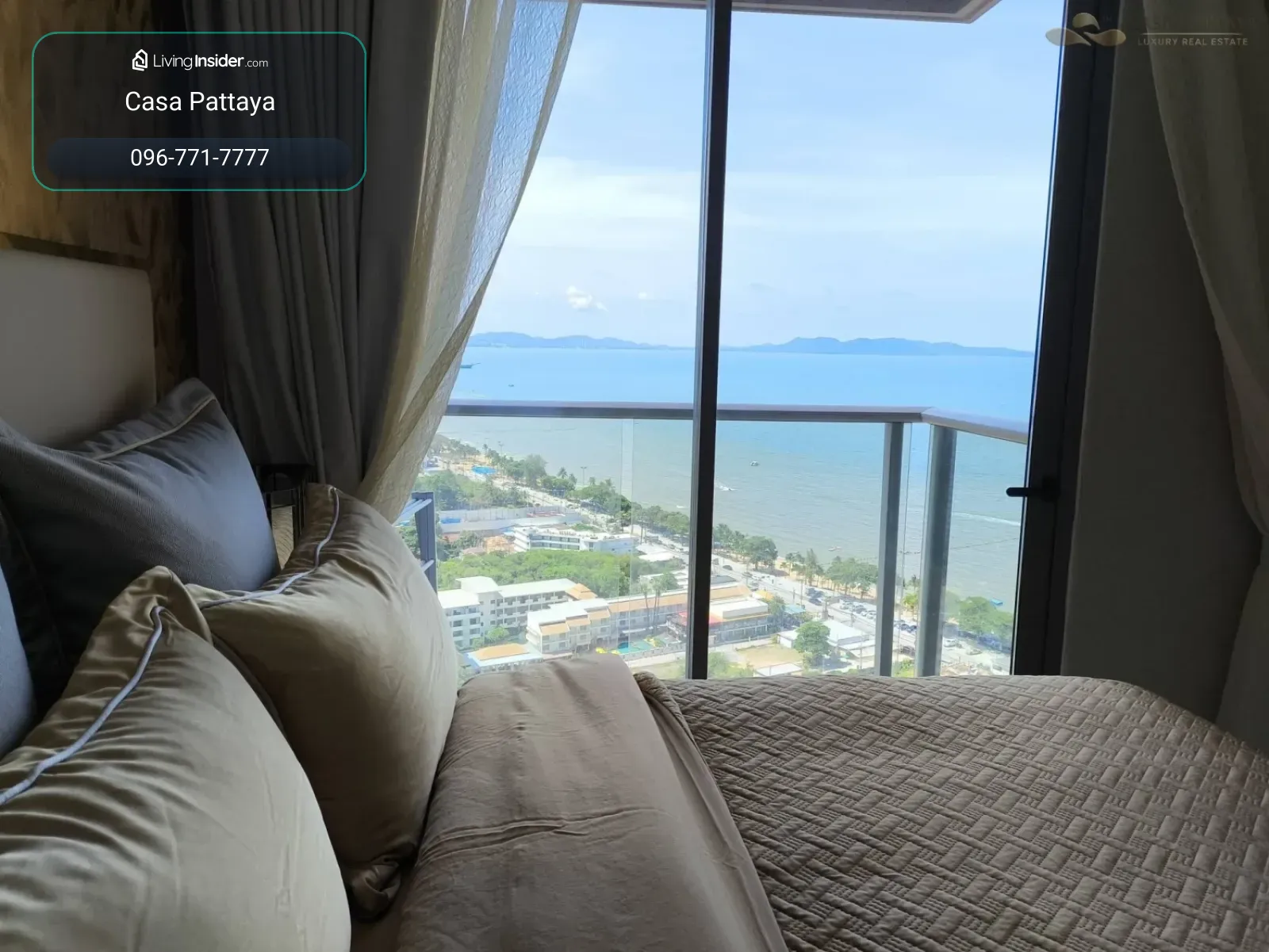 คอนโดหรูให้เช่า Copacabana Beach Jomtien – ชั้นสูง วิวทะเลสวยเต็มตา – รูปที่ 3