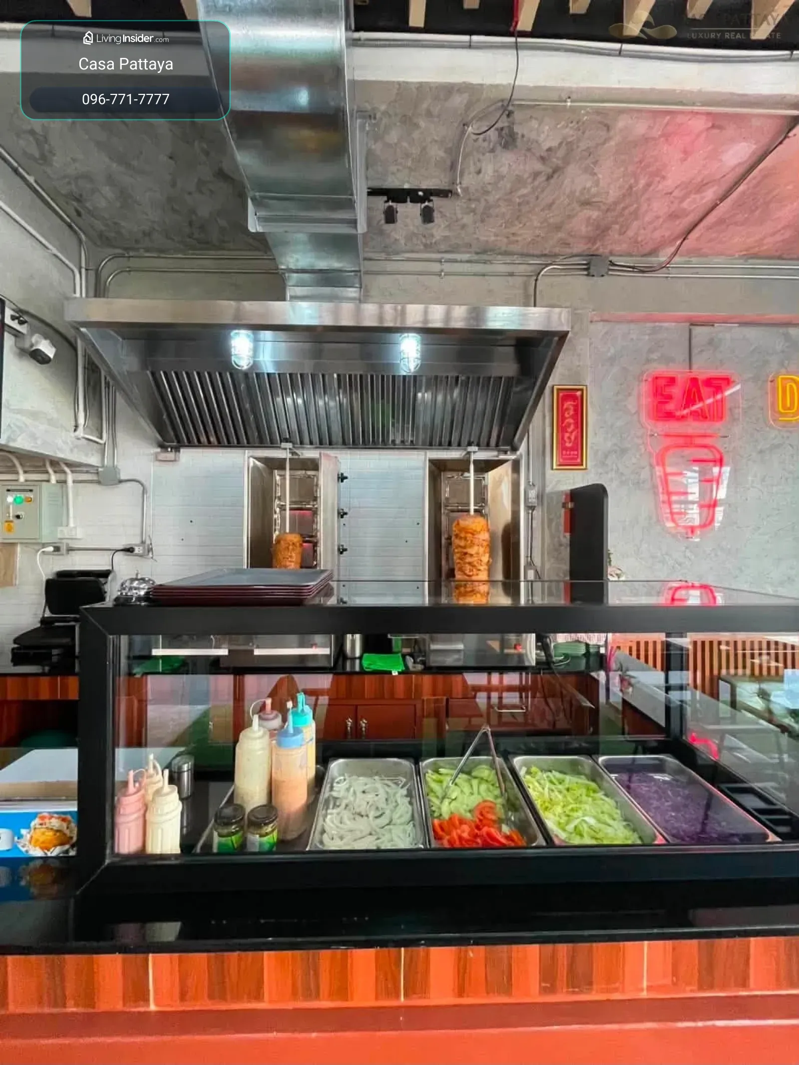 เซ้งกิจการร้านอาหาร/ร้านเคบับ ติดถนนทำเลบัวขาว พัทยา – รูปที่ 3