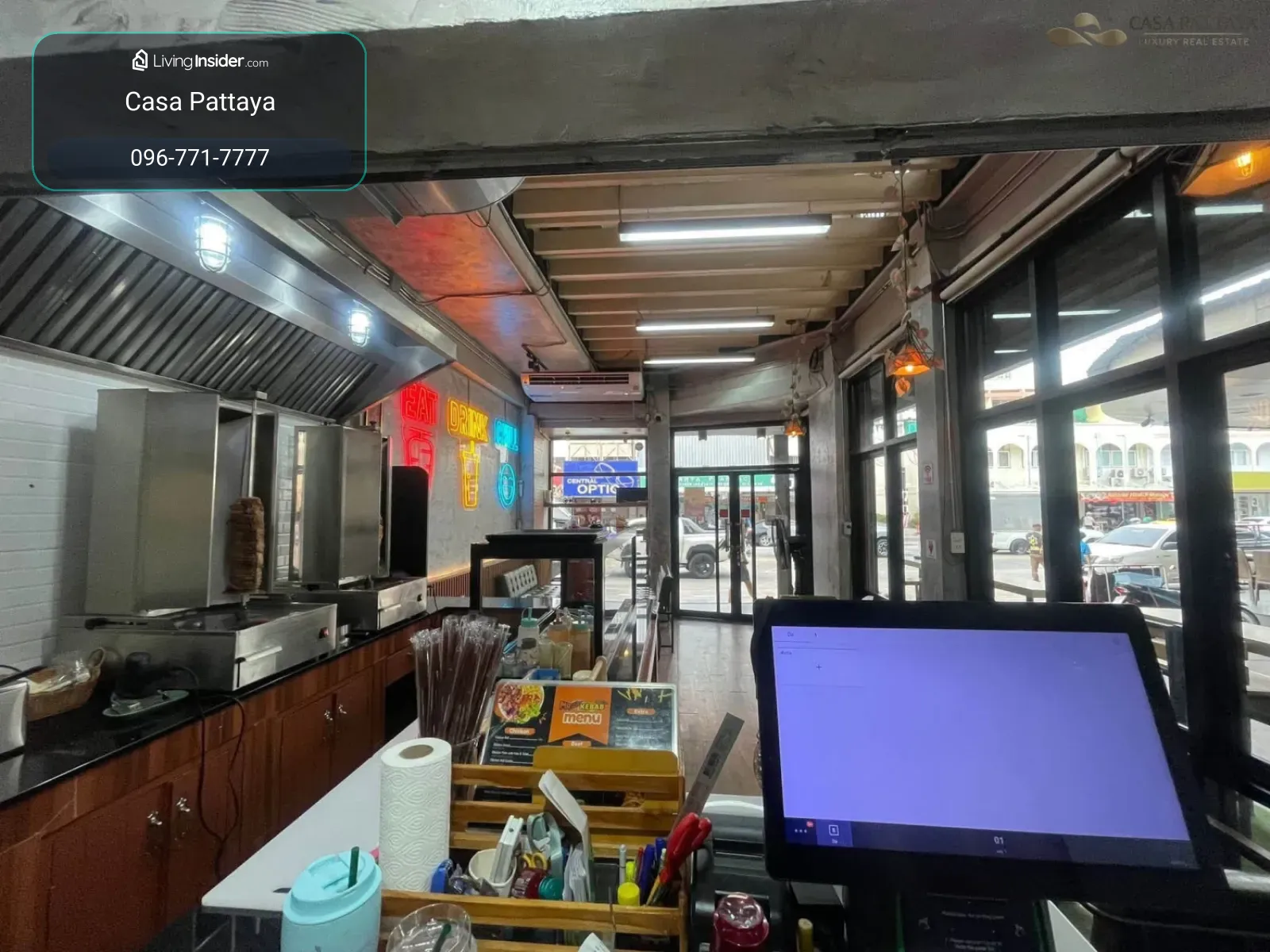 เซ้งกิจการร้านอาหาร/ร้านเคบับ ติดถนนทำเลบัวขาว พัทยา – รูปที่ 4