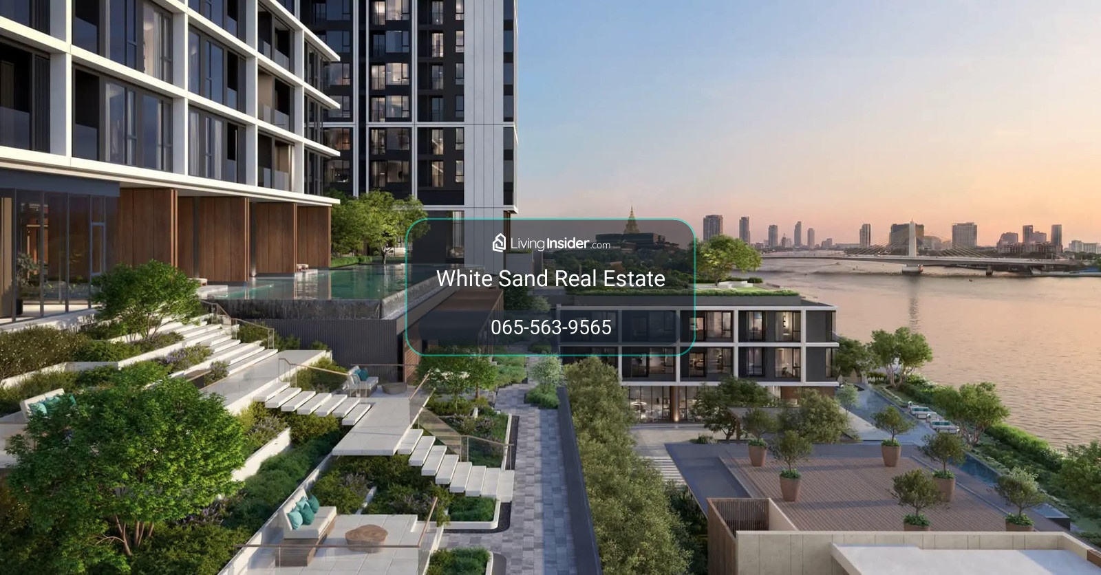​🌊 REFERENCE BAIE RIVER BANGPHO | New luxury condo from SC Asset. Experience the most beautiful view of the Chao Phraya River curve. Starting at 145,000 baht/sq m.* Contact Line: @whitesand – รูปที่ 3