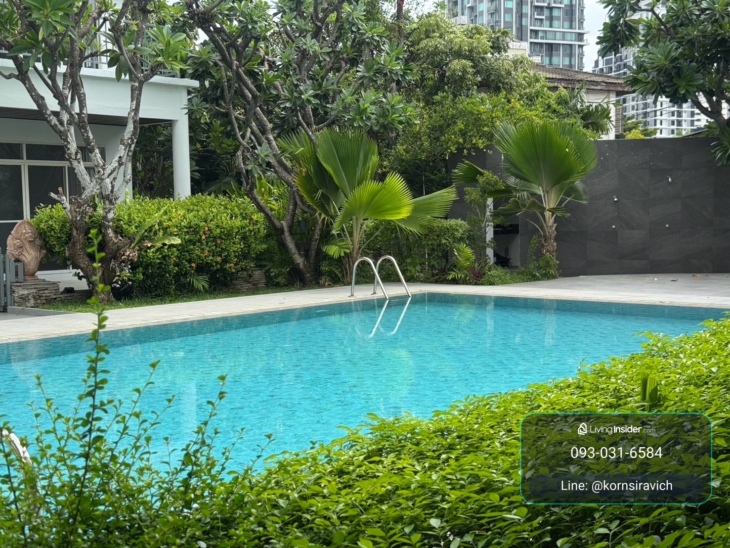 For Rent Home Office Ekkamai by Single House on Big Greenery Space and Shared Swimming Pool | 4 Parking lots | Accepted Company Registeration – รูปที่ 3