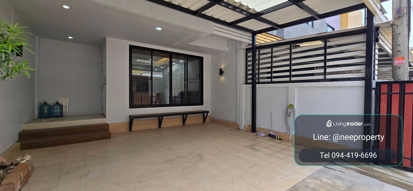 Townhome for rent, Sarin Wish (Sukhumvit 107), newly renovated, near BTS Bearing to 2 lines, the green line, and the yellow line. – รูปที่ 3