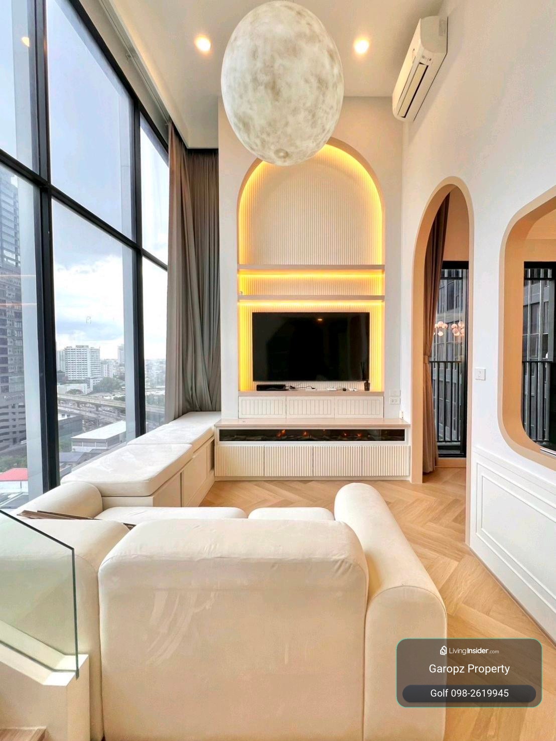 ‼️𝙁𝙞𝙧𝙨𝙩 𝙘𝙤𝙢𝙚, 𝙛𝙞𝙧𝙨𝙩 𝙨𝙚𝙧𝙫𝙚𝙙. 1 Bed DuplexType / 16 fl. / City View / Luxury Decoration  – รูปที่ 3