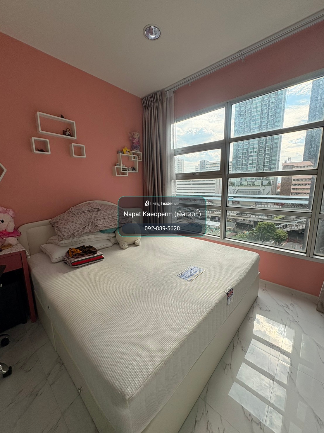 ราคาดีที่สุดไม่เคยปล่อยเช่า🔥Baan Klang Krung Siam - Pathumwan🔥 1b1b 56sqm 6.39mb️ วิวสวยไม่บล็อค⚡️สนใจติดต่อพัตเตอร์ 0928895628 line : plustor_ss – รูปที่ 2