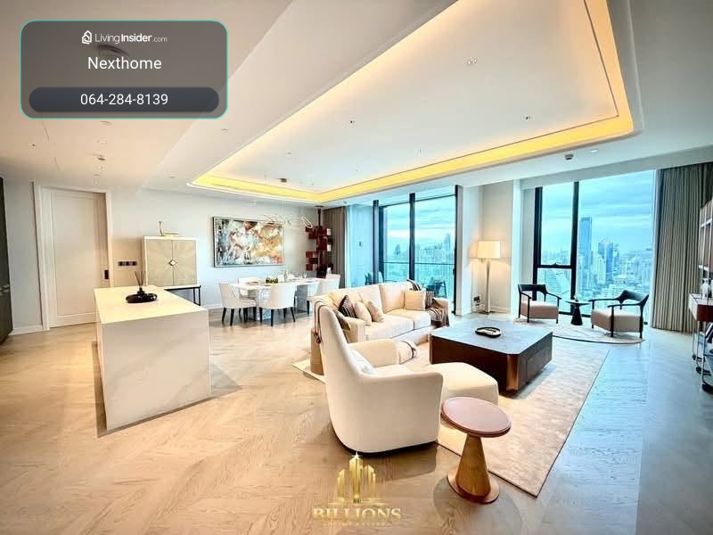 🔥ให้เช่าด่วน🔥 Luxury Penthouse One 89 Wireless ห้องหรู 218 ตร.ม. 3 ห้องนอน ชั้น 32 วิวโล่ง ใกล้ One Bangkok – รูปที่ 2