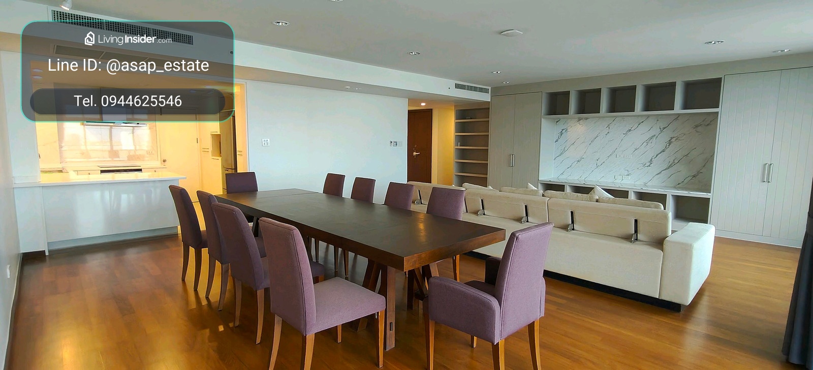 For rent, rare room! All season mansion, 3 bedrooms, 203 sq m, 31st floor, open view, newly renovated, in the middle of the city. – รูปที่ 3