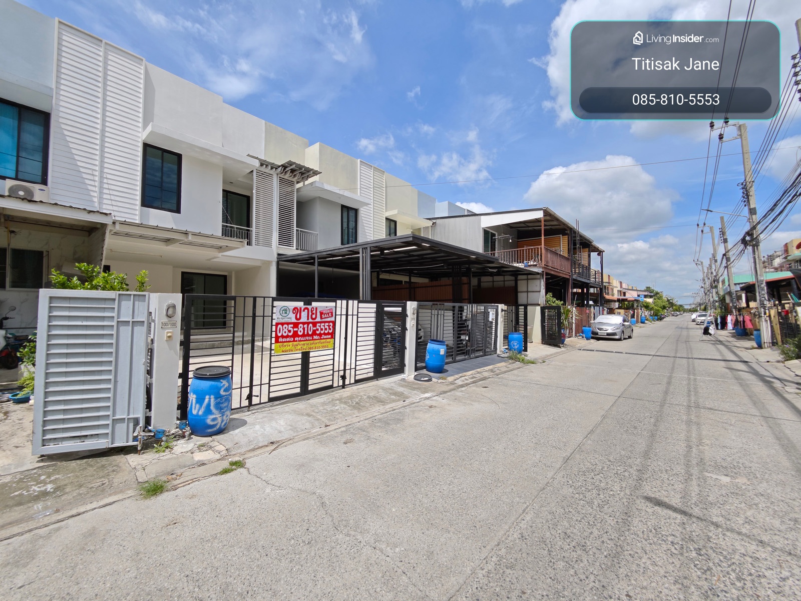House for sale, townhouse, village, Baan Rock Garden Airport Suvarnabhumi, newly renovated, ready to move in, 25.7 sq m., 130 sq m. Best price in the project, very good value, selling for only 1.89 million baht. – รูปที่ 2