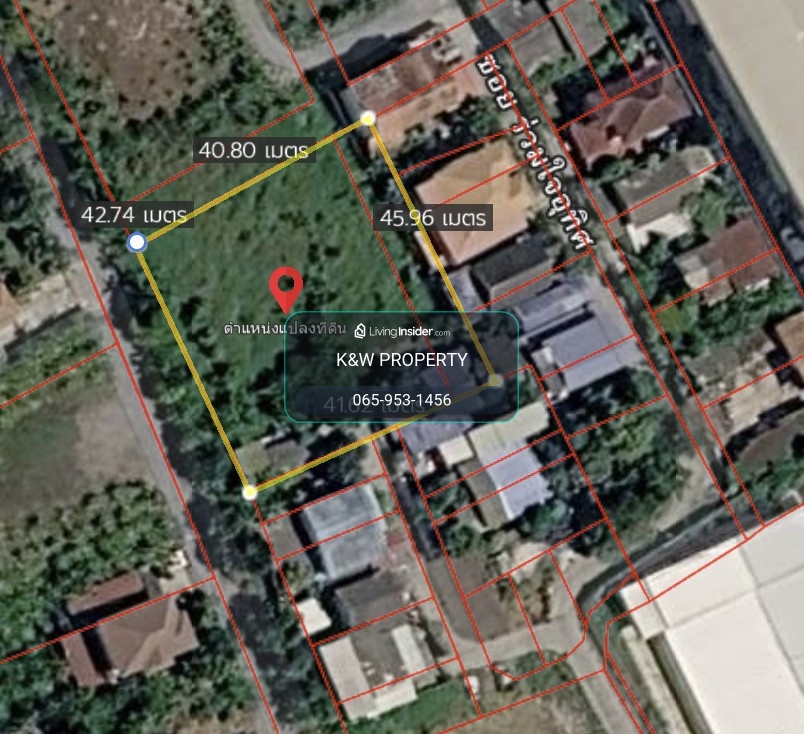 ที่ดิน  447.7 ตร.ว  ซ.วัดพระเงิน ตรงข้าม Foody Farm Community Mall – รูปที่ 2