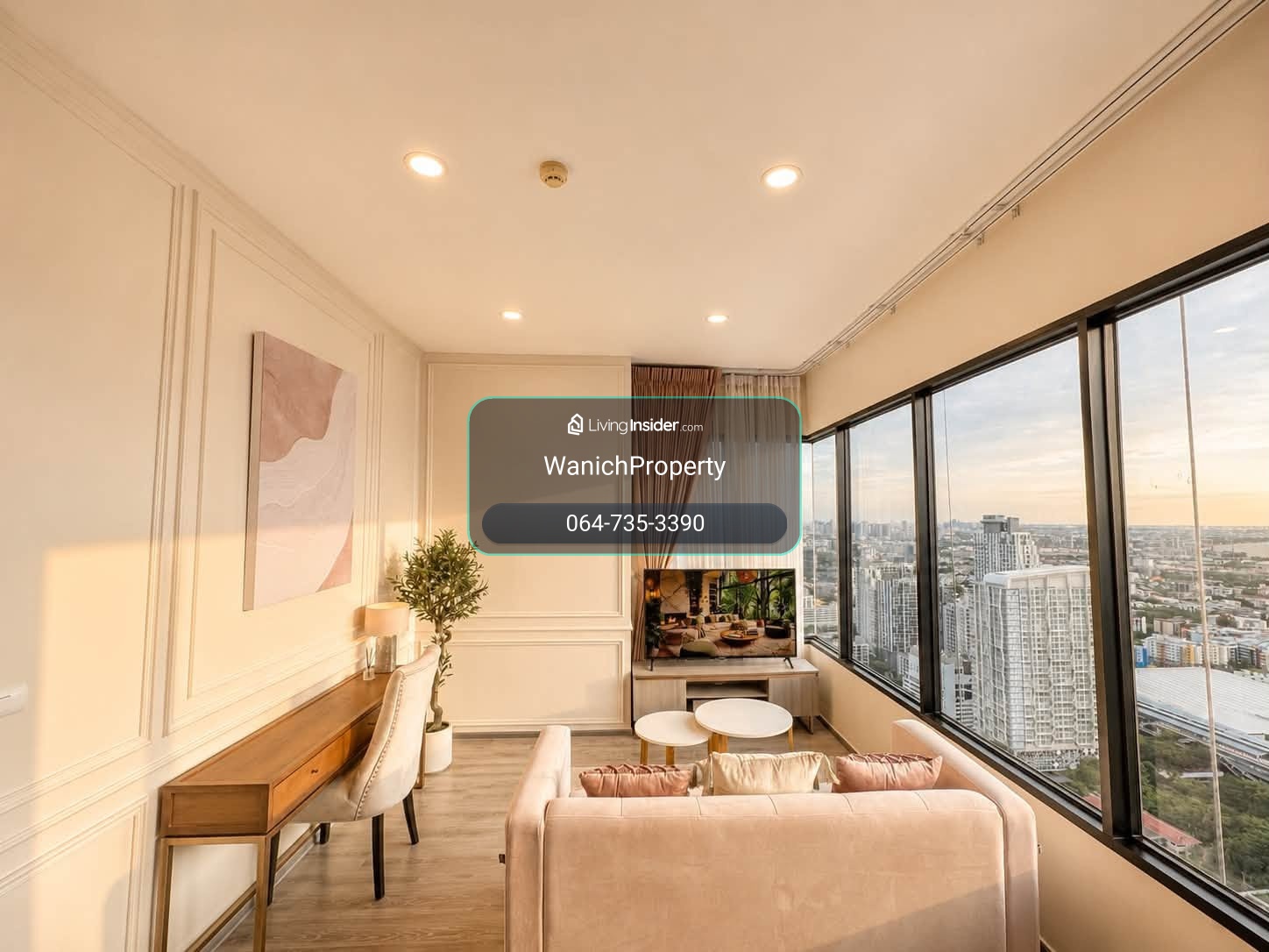 🏙️Knightsbridge prime onnut✨Near BTS Onnut 🚄High Ceiling  🪟Best view – รูปที่ 3