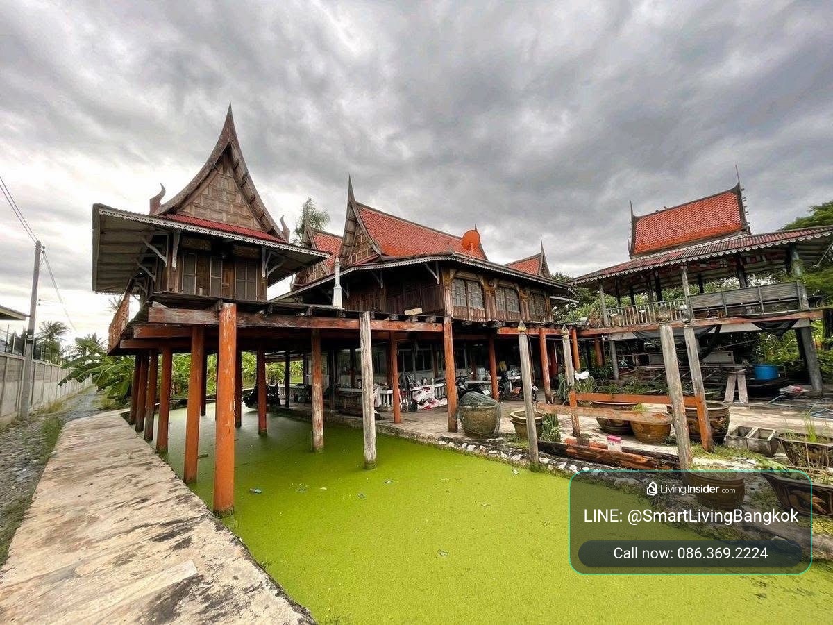 ขายที่ดินริมน้ำท่าจีนพร้อมเรือนไทยไม้สักทอง กระทุ่มแบน สมุทรสาคร เหมาะสำหรับบ้านพักและโฮมสเตย์ – รูปที่ 2