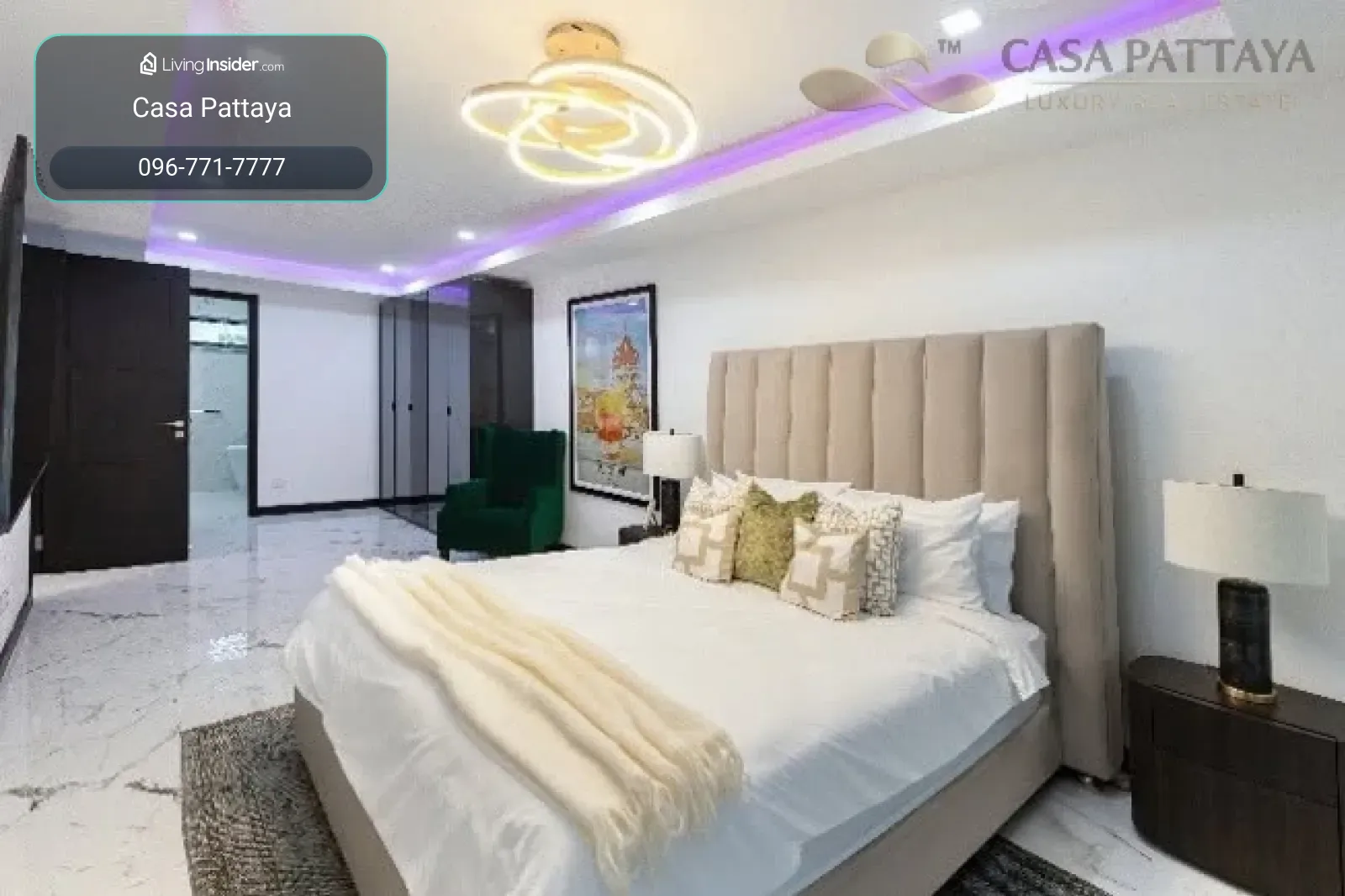 ให้เช่าพูลวิลล่าหรู Casa Jomtien เดิน 1 นาทีถึงหาดจอมเทียน – รูปที่ 3