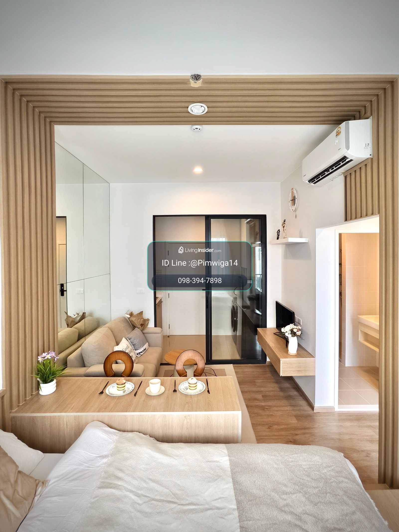 ✨ ให้เช่า Flexi Mega Space Bangna ห้องใหม่ ผู้เช่ารายแรก! วิวสระว่ายน้ำ – รูปที่ 2