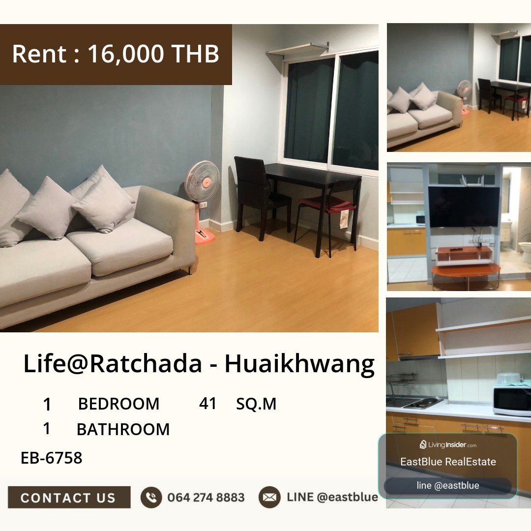 15/10/2026, Condo in the heart of Huai Khwang, 1 bedroom, 41 sq.m. Special price 3.59 million THB.
Convenient living, close to Huai Khwang MRT, with complete amenities! 0642748883 – รูปที่ 4