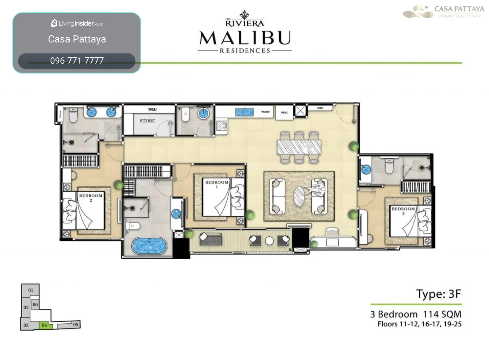 คอนโดมิเนียมหรูระดับเพนต์เฮาส์ขายสัญญา: The Riviera Malibu Pratumnak Soi 5 – รูปที่ 2