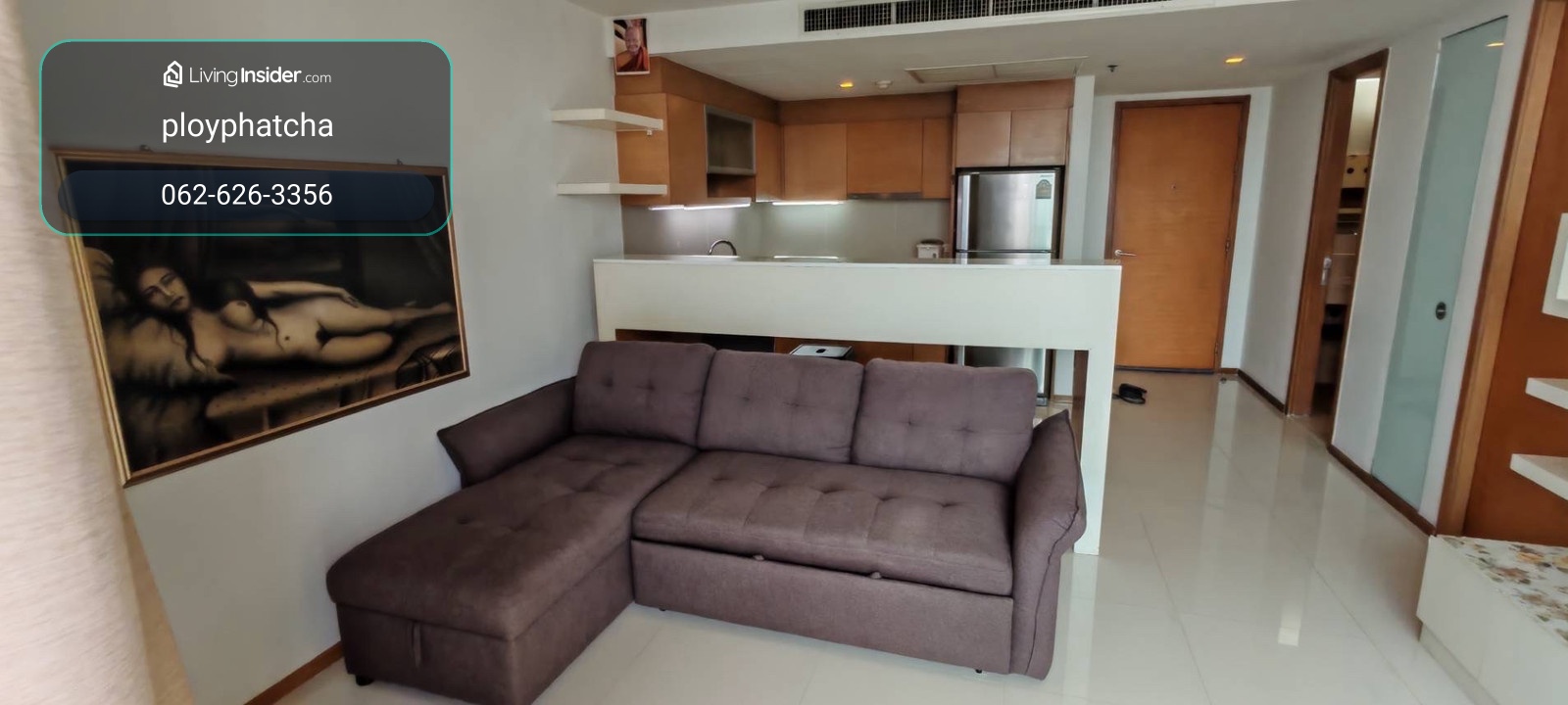 ⭐ ห้องใหญ่ Rare Size! Sathorn Prime Residence 67 ตร.ม. ชั้น 18 | เฟอร์ครบ มีอ่างอาบน้ำ  – รูปที่ 2