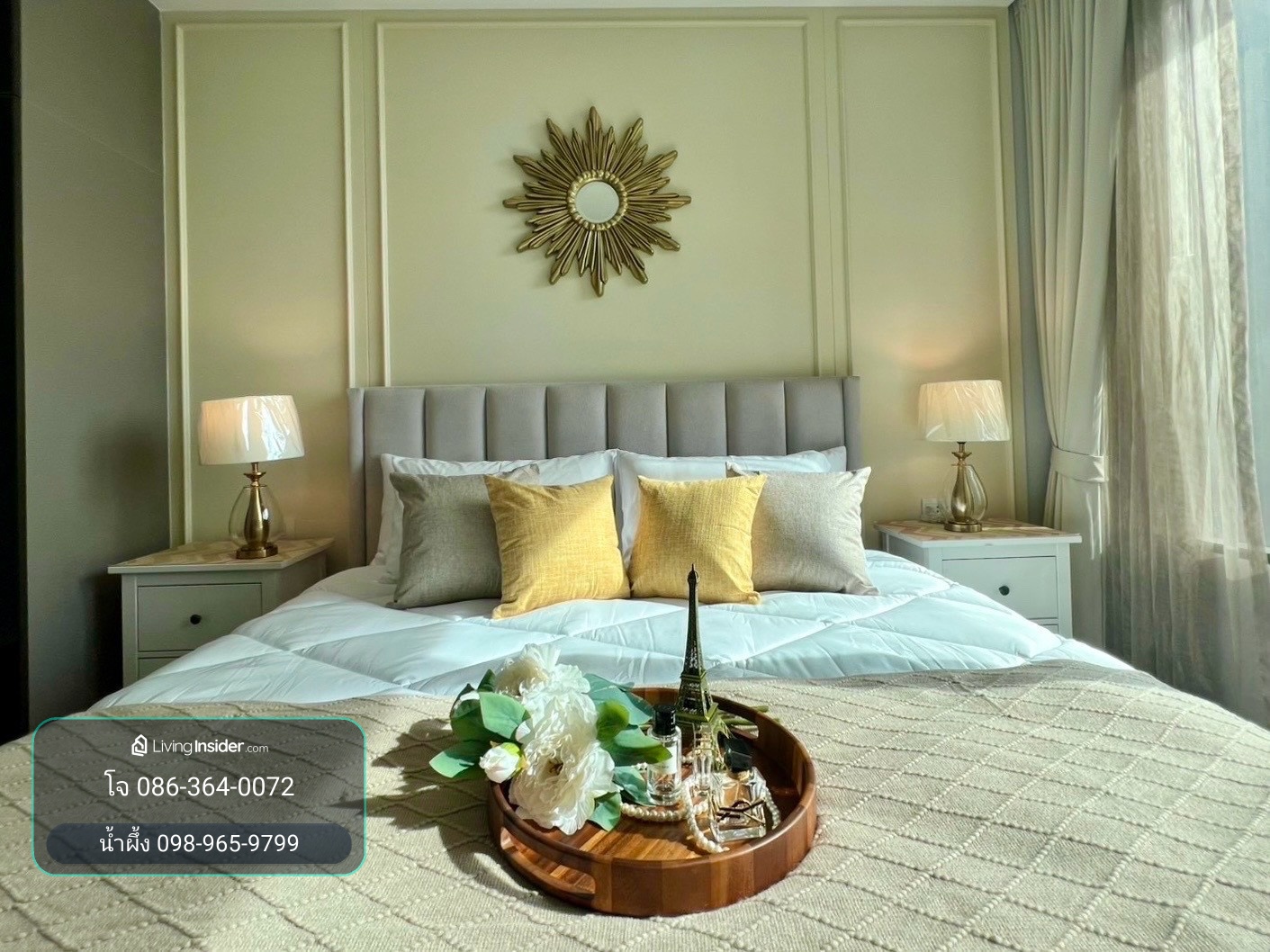 For rent 333 Riverside, river view, high floor, beautifully decorated, ready to move in, 27,000 baht/month. – รูปที่ 4