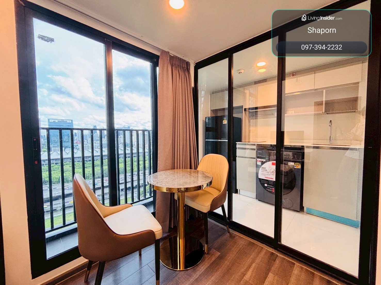 ขายถูก ฟรีโอน!!!!คอนโด 2 นอน 2 ชั้น 2 นาที MRT พระราม9 ไนท์บริดจ์ สเปซ พระราม 9 Condo for Sale!! 2 Bedroom 2 floors 2 min MRT Rama9 Station KnightsBridge Space Rama 9 – รูปที่ 3