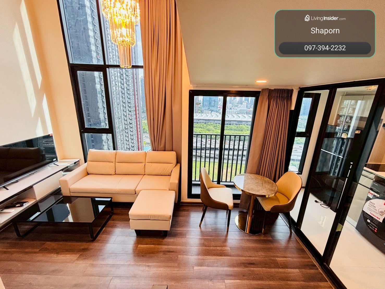 ขายถูก ฟรีโอน!!!!คอนโด 2 นอน 2 ชั้น 2 นาที MRT พระราม9 ไนท์บริดจ์ สเปซ พระราม 9 Condo for Sale!! 2 Bedroom 2 floors 2 min MRT Rama9 Station KnightsBridge Space Rama 9 – รูปที่ 4