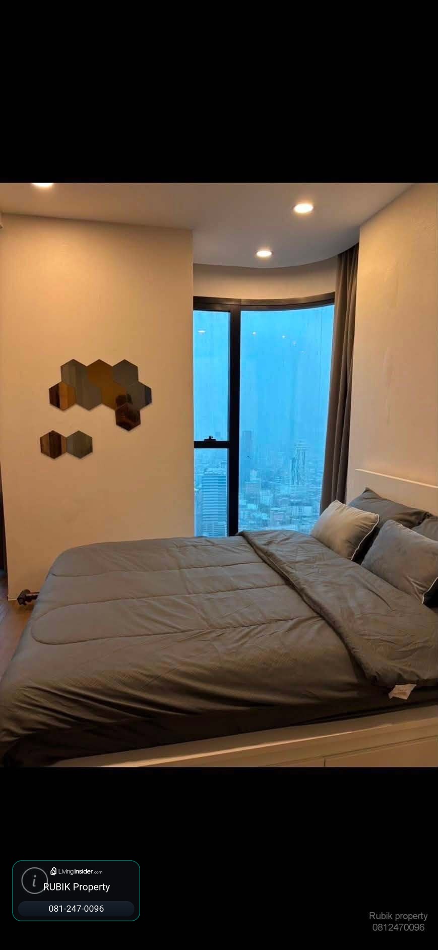 🏙️ ให้เช่า Ashton Chula–Silom | Studio ห้องหัวมุมกระจก | ชั้น 47 | วิวเมือง 360° RB2235 – รูปที่ 3