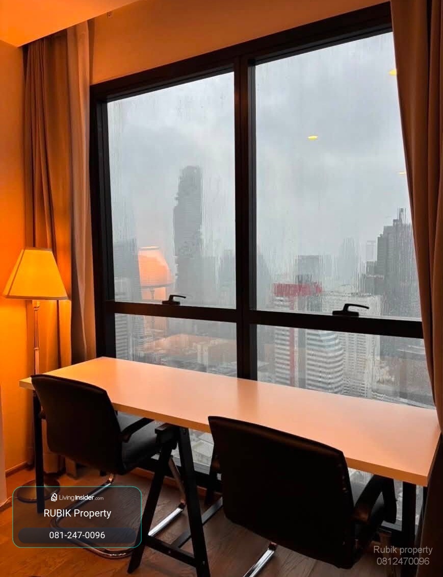 🏙️ ให้เช่า Ashton Chula–Silom | Studio ห้องหัวมุมกระจก | ชั้น 47 | วิวเมือง 360° RB2235 – รูปที่ 4