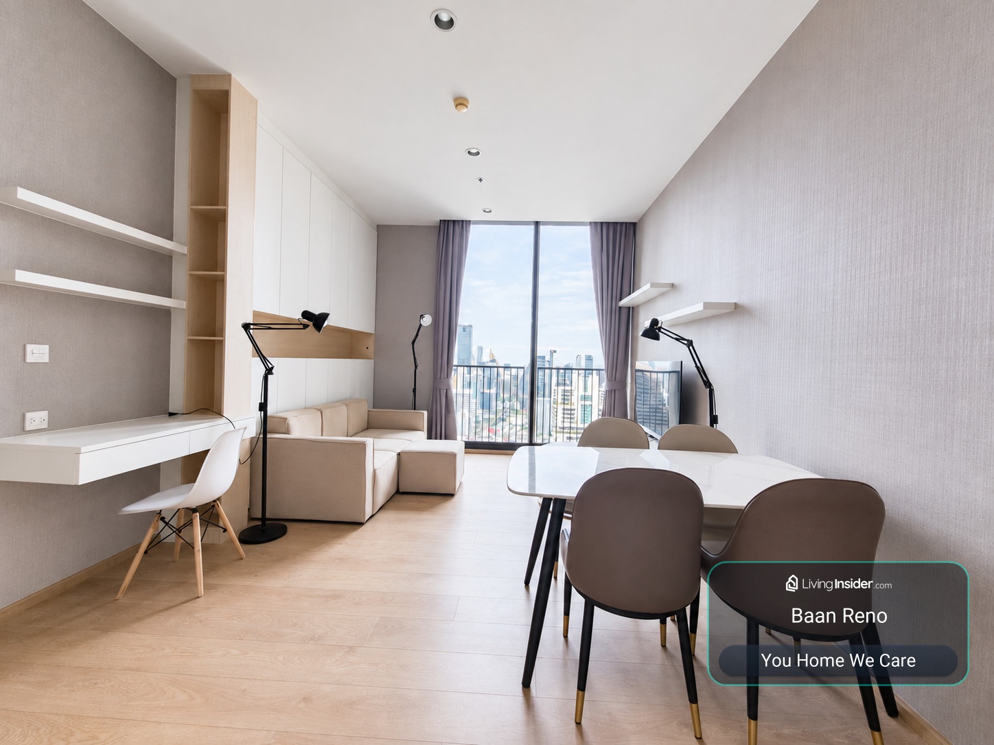 Noble BE19 for Rent | 2BR 2BA | 67.43 Sq.m. | 40th Floor | 45,000 THB/Month – รูปที่ 2