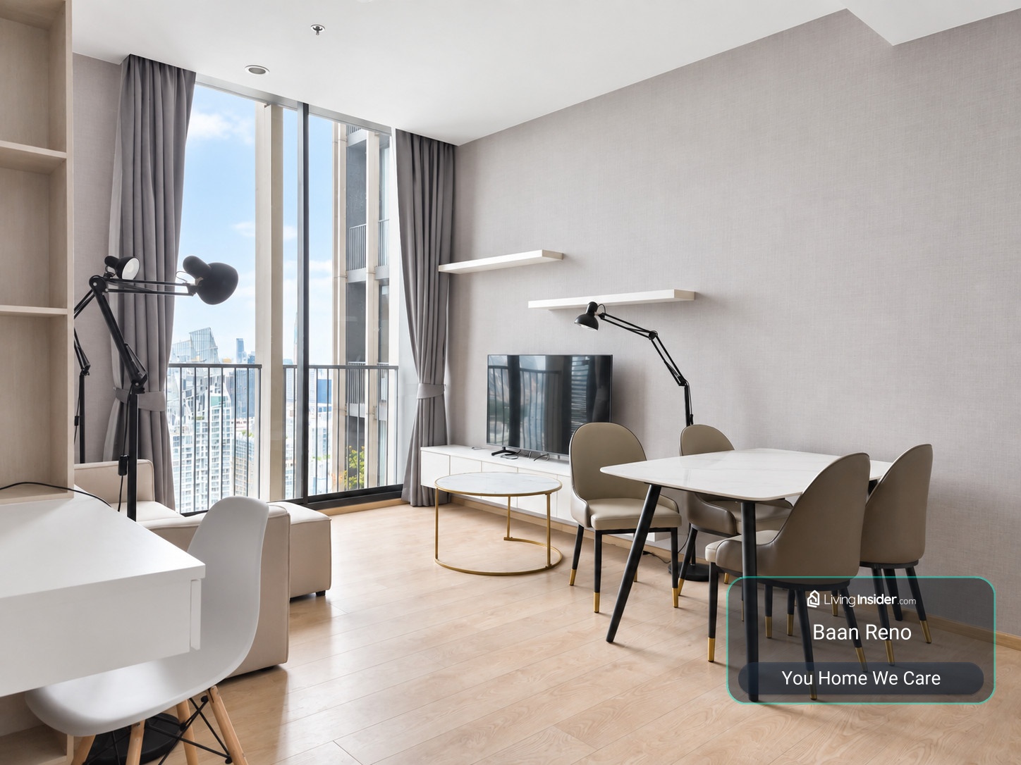 Noble BE19 for Rent | 2BR 2BA | 67.43 Sq.m. | 40th Floor | 45,000 THB/Month – รูปที่ 3