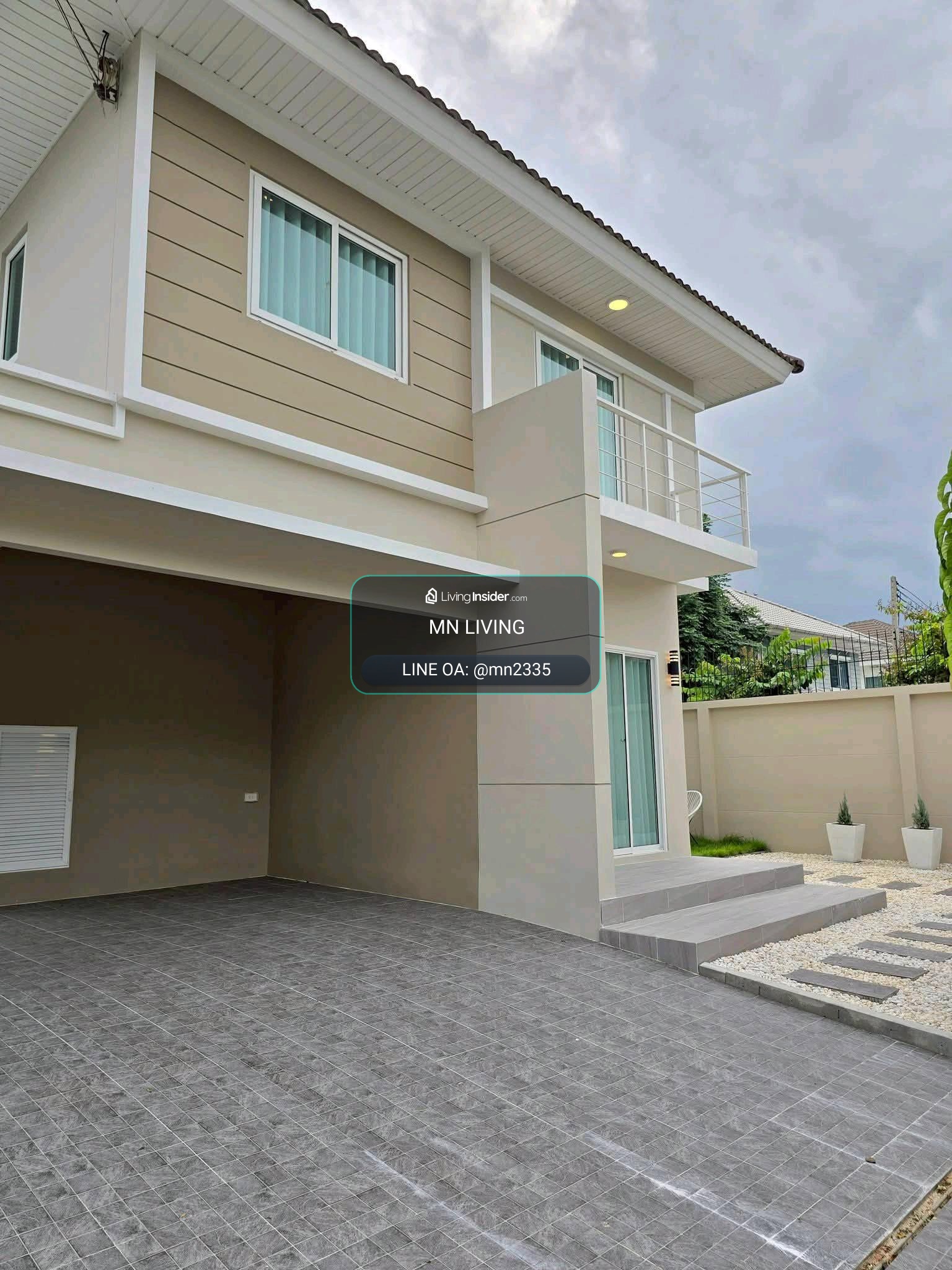 Single house for rent, Perfect Park Rangsit project, beautiful house, decorated, ready to move in, near St. Carlos Hospital, Poonsap Market. – รูปที่ 2