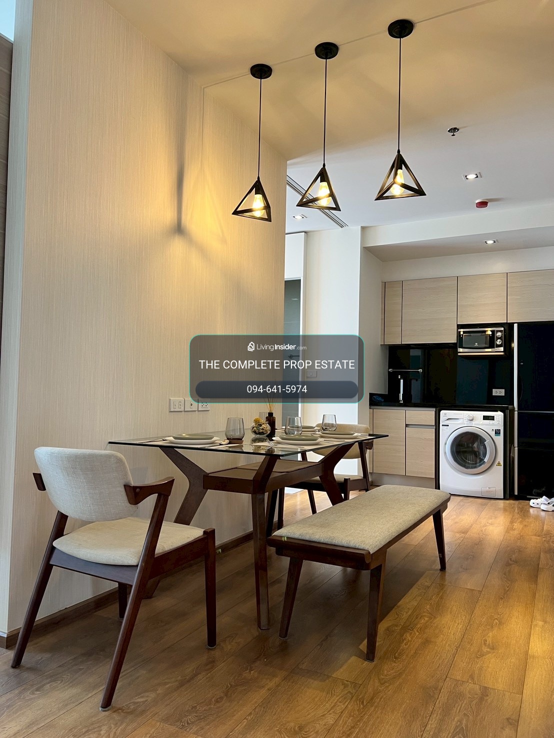 COMBINE UNIT ( FOR RENT ) 2 BEDROOM 2 BATHROOM 58 SQ.M   FULLY FURNITURE  -- READY TO MOVE – รูปที่ 2